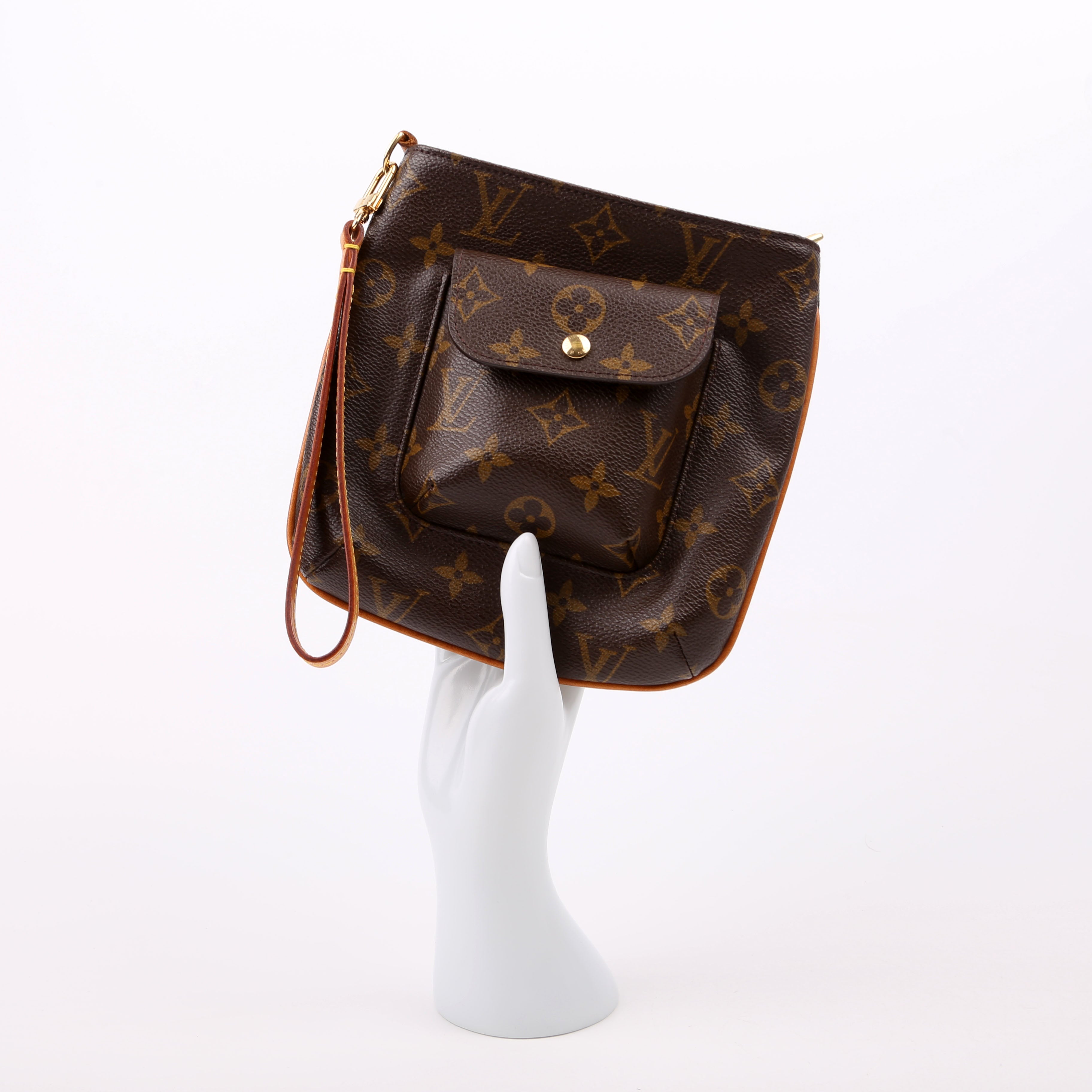 Partition Wristlet Clutch Monogram