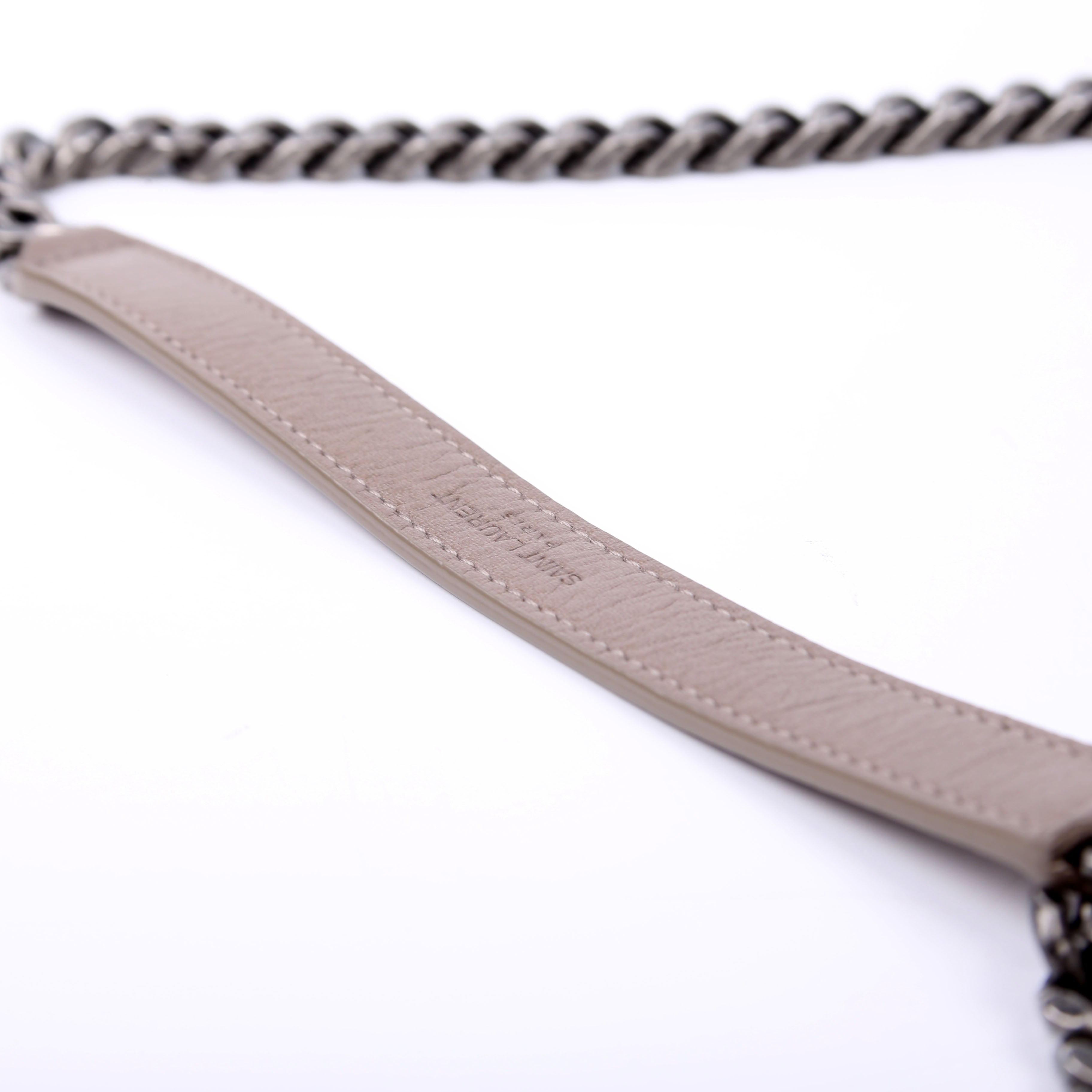 Niki medium Crinkle Leather Taupe