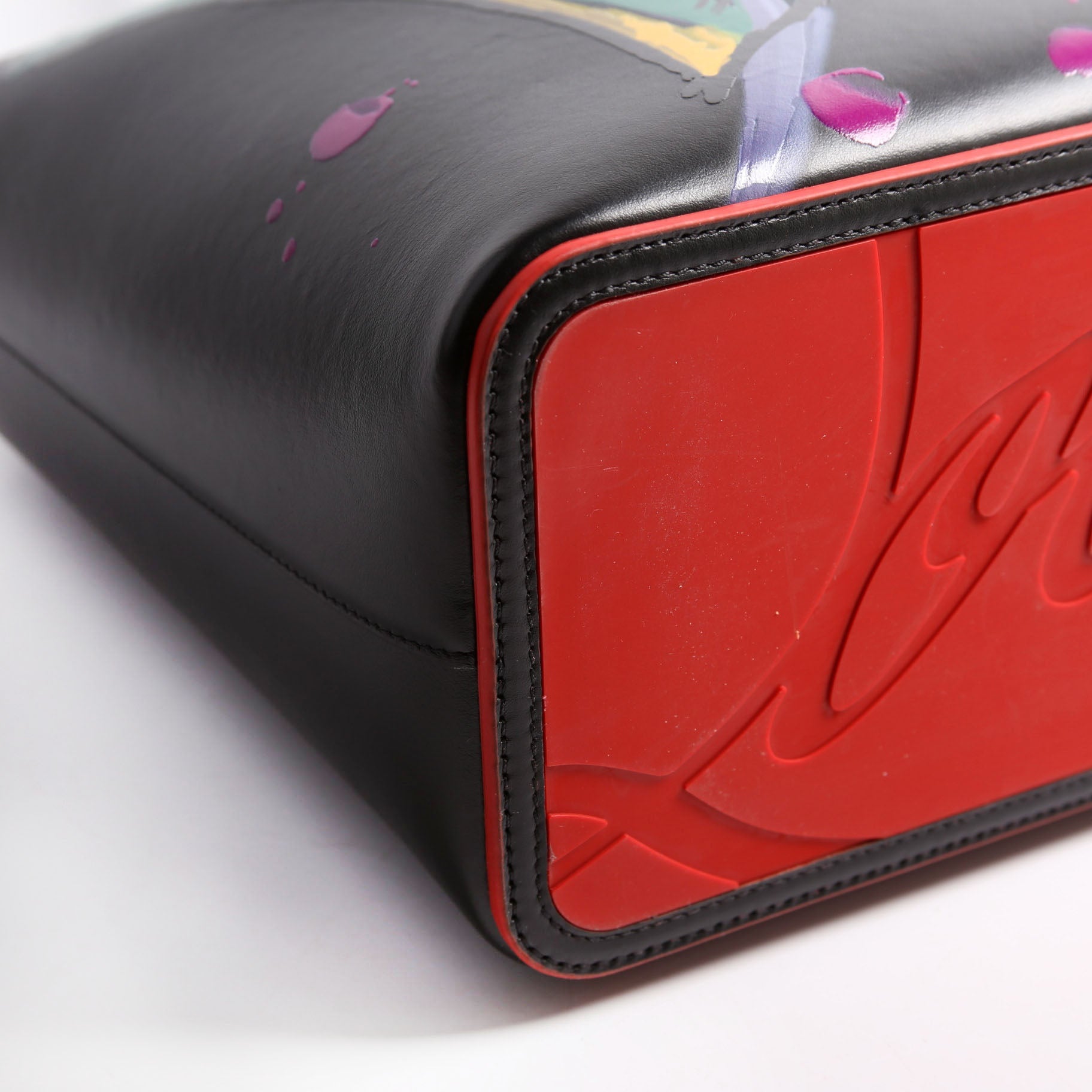 Cabata Love Tote With Pouch Leather Black/Multi