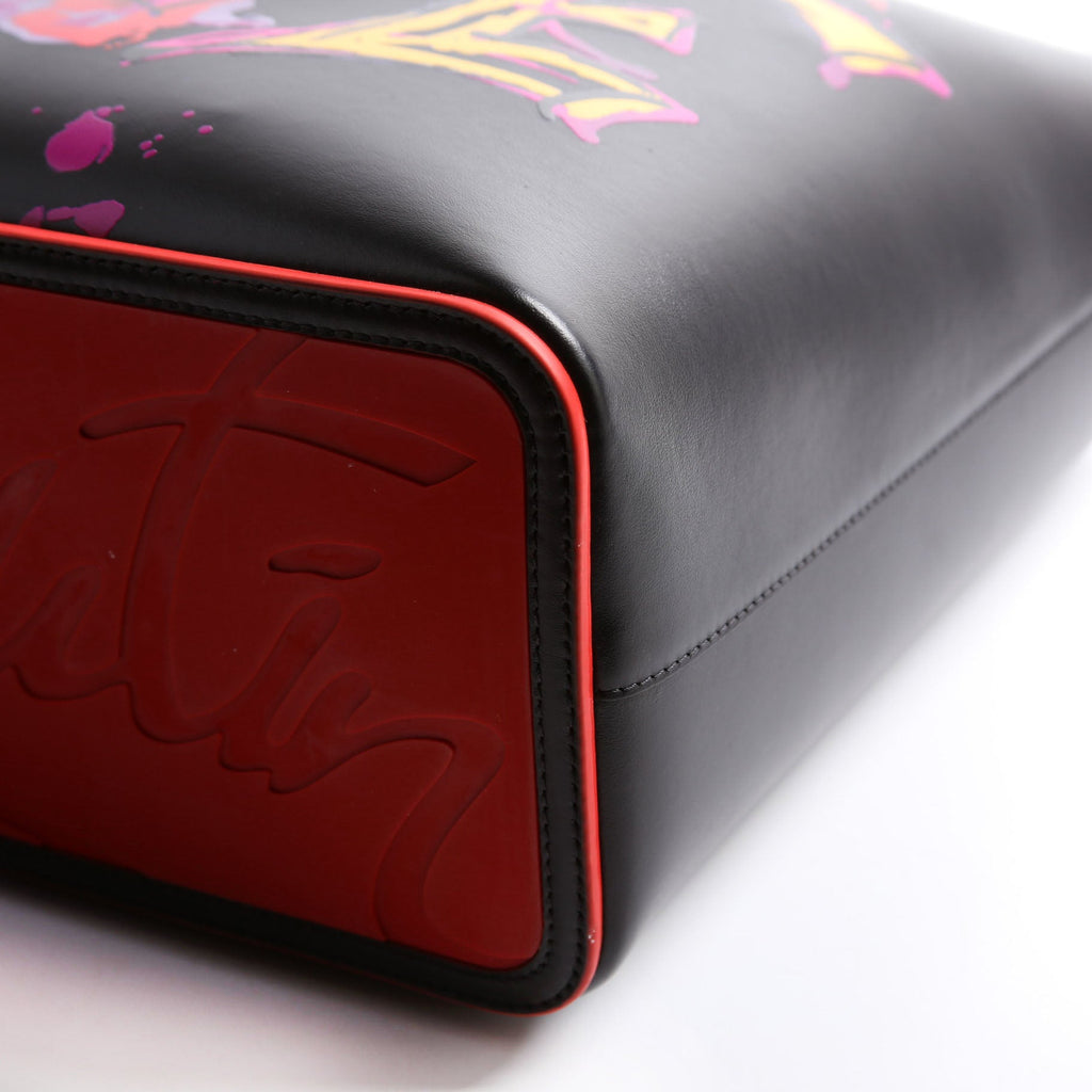 Cabata Love Tote With Pouch Leather Black/Multi