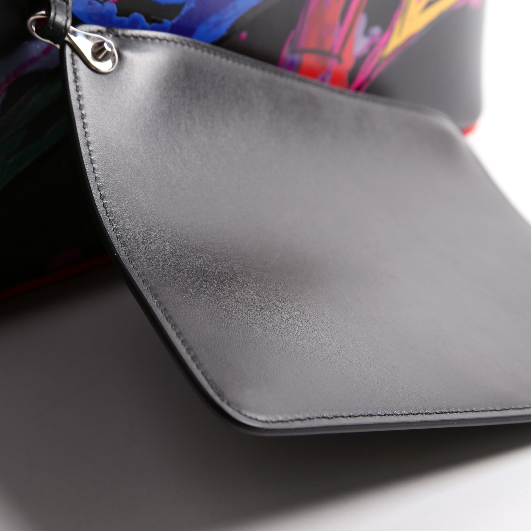 Cabata Love Tote With Pouch Leather Black/Multi