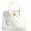 Mini Frances Tote Grain Leather White