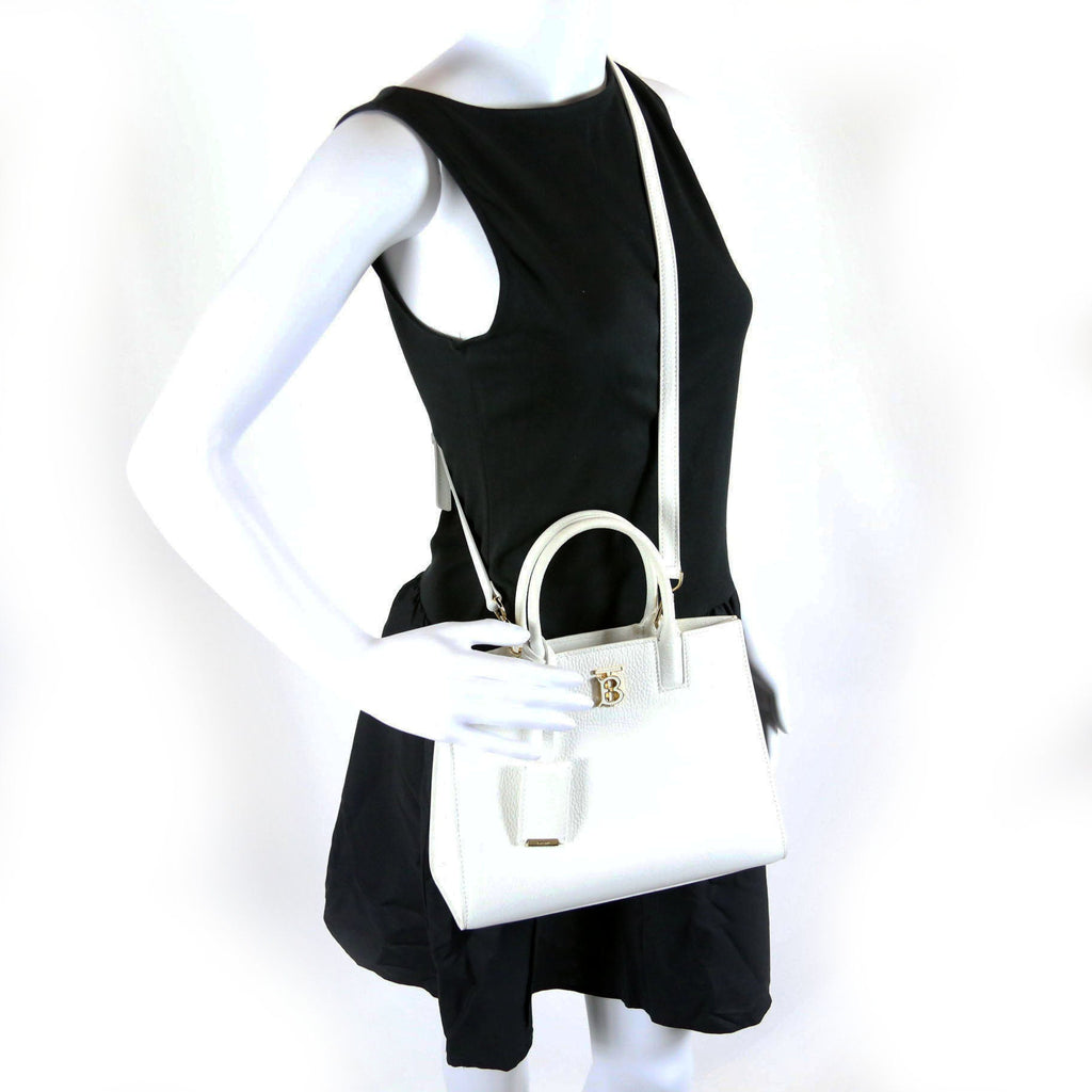 Mini Frances Tote Grain Leather White