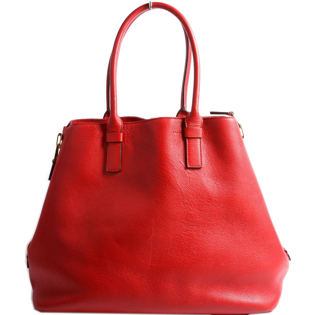 Jennifer Zip Tote Large Red