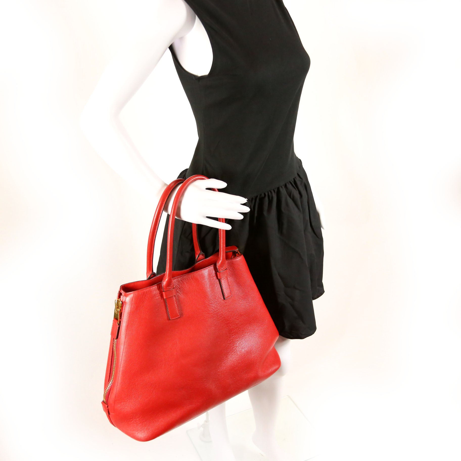 Jennifer Zip Tote Large Red