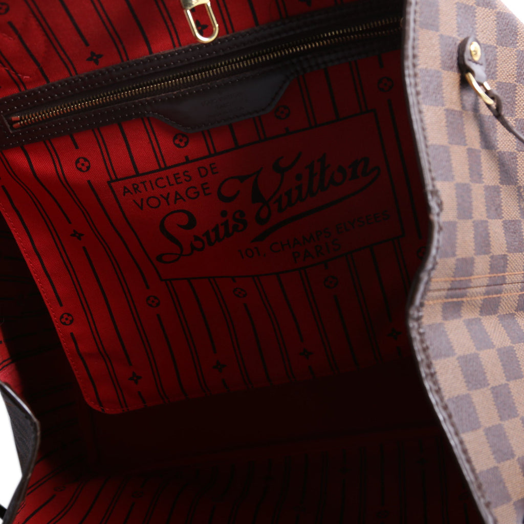 Neverfull GM Damier Ebene Red