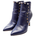Rockstud Ankle Boots Size 37 Blue