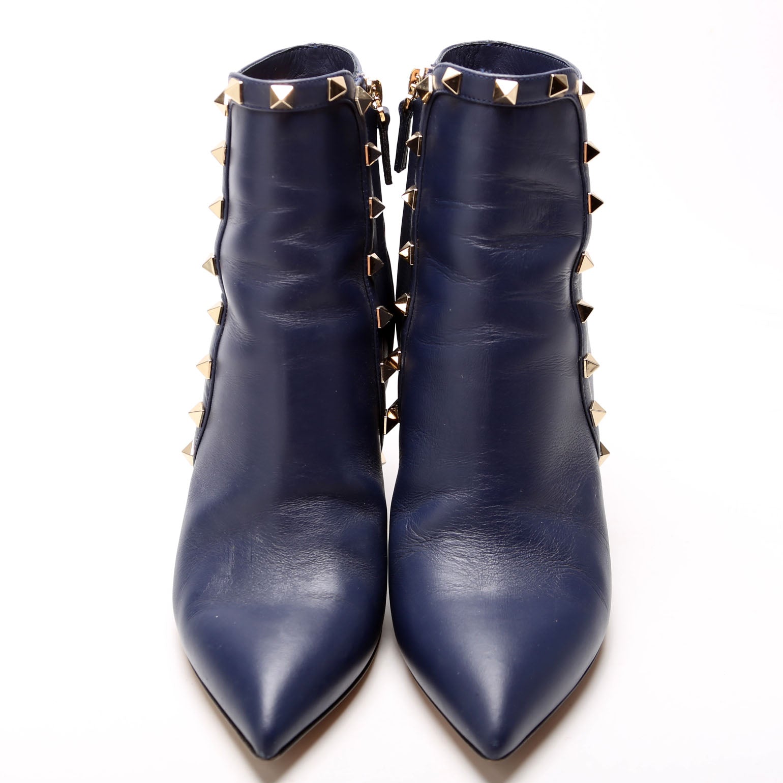 Rockstud Ankle Boots Size 37 Blue