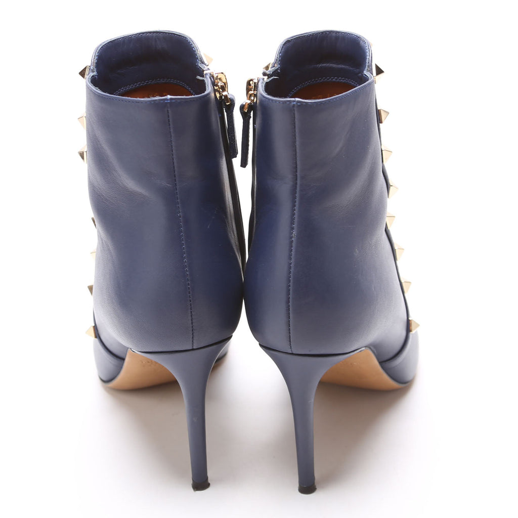 Rockstud Ankle Boots Size 37 Blue