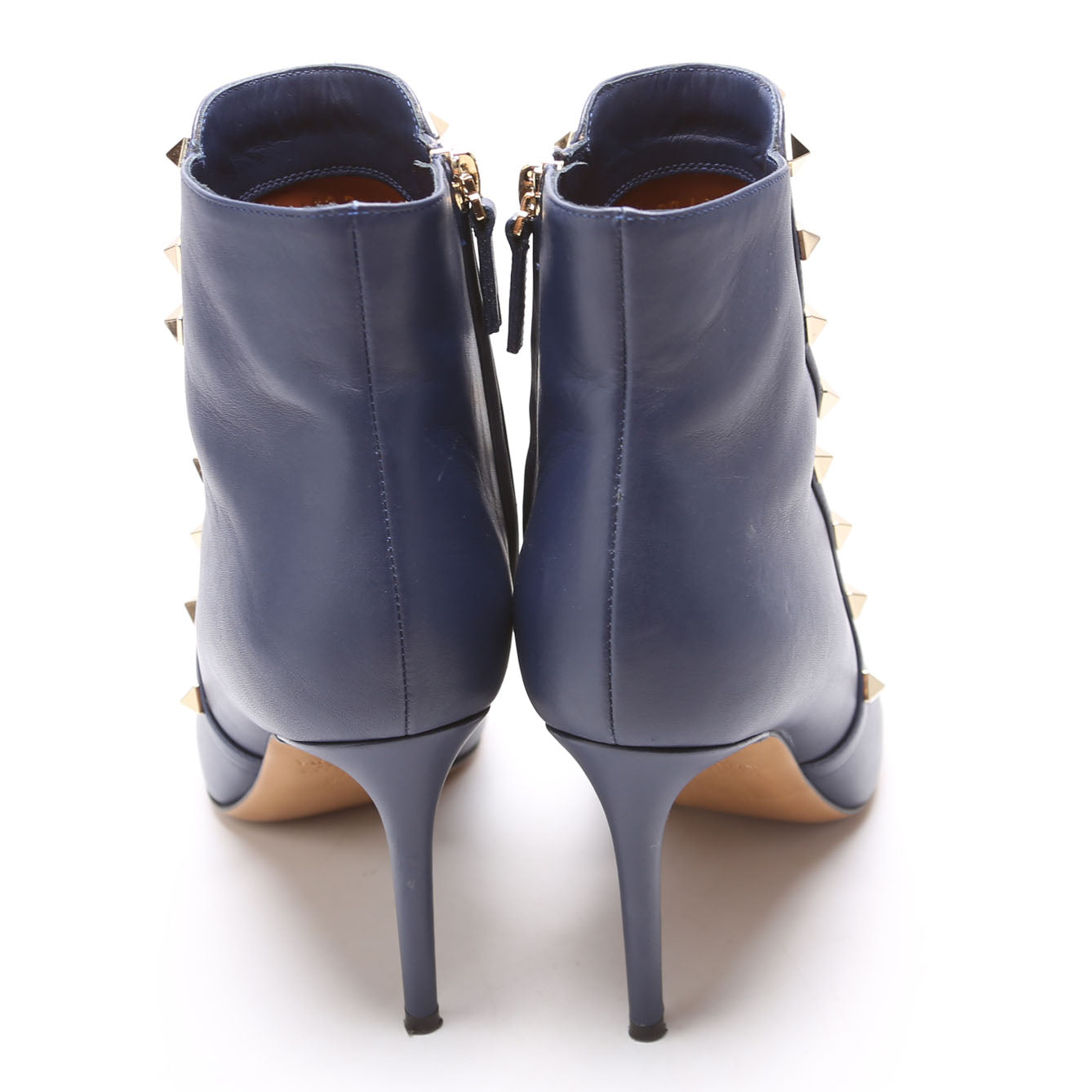 Rockstud Ankle Boots Size 37 Blue