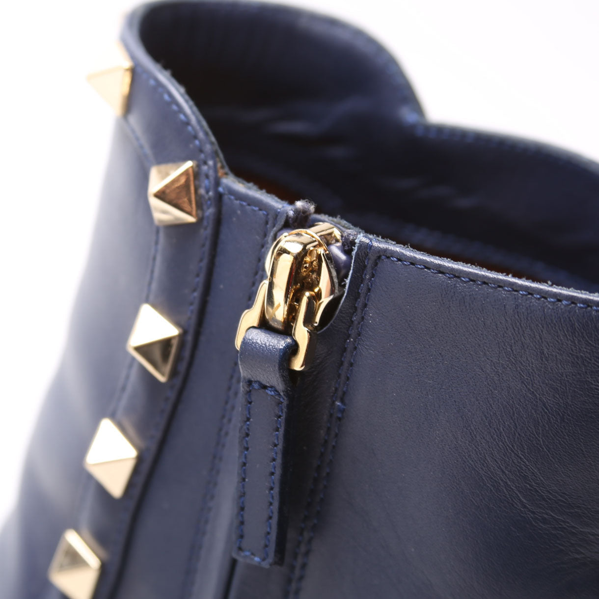 Rockstud Ankle Boots Size 37 Blue