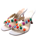 Smarta Polka Dot Sandal Heels 85mm Size 37 Multicolor