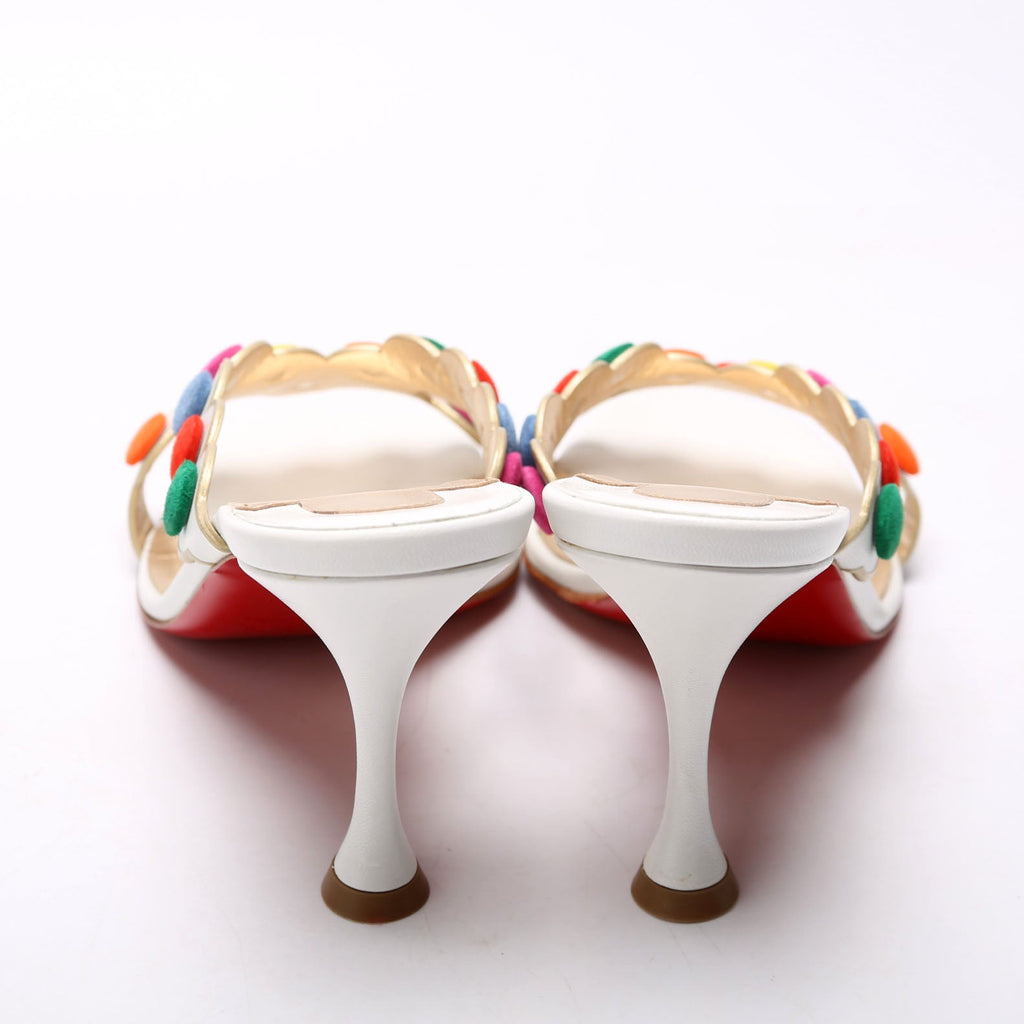 Smarta Polka Dot Sandal Heels 85mm Size 37 Multicolor