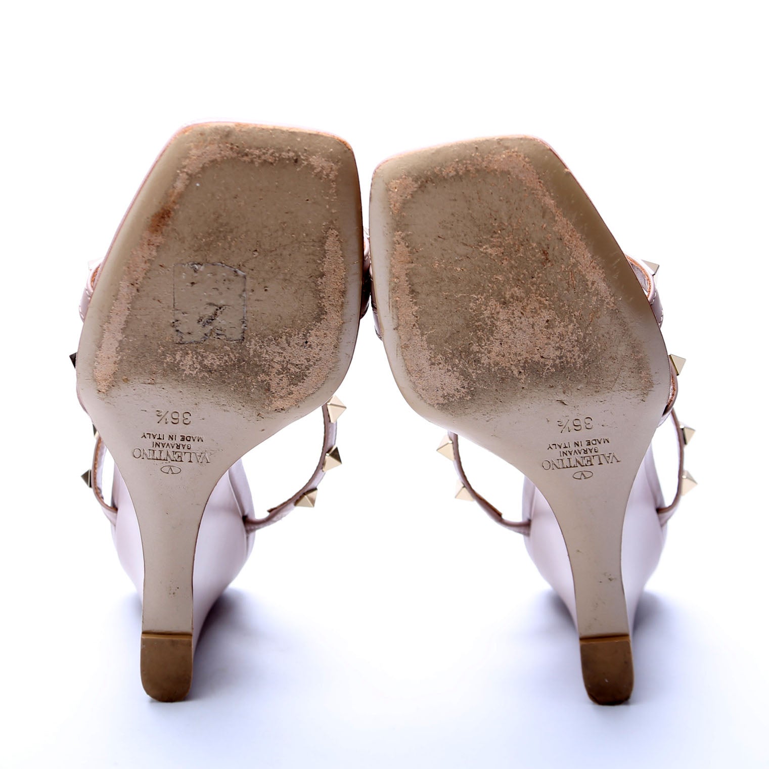 Rockstud Wedges Size 36.5 Size Taupe
