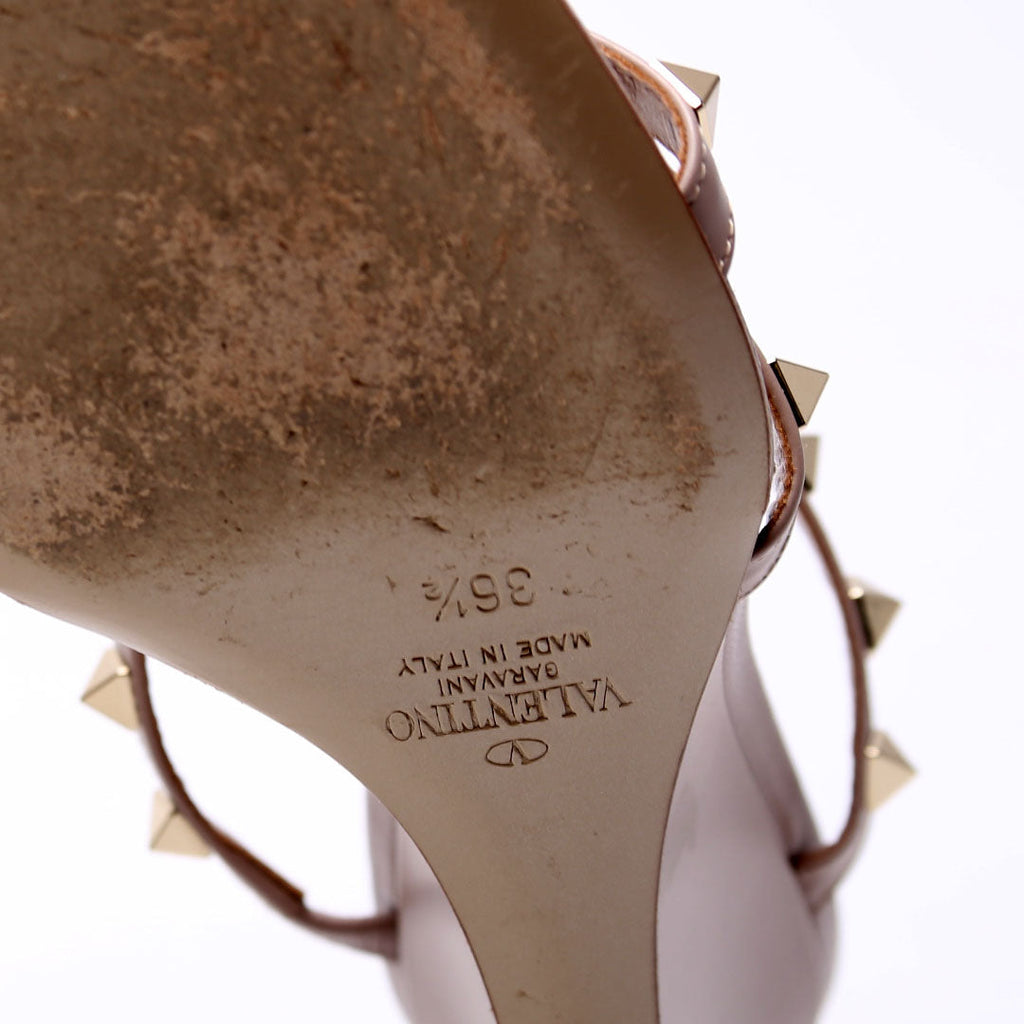 Rockstud Wedges Size 36.5 Size Taupe