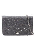 WOC Camellia Studded Lambskin 27M Grey