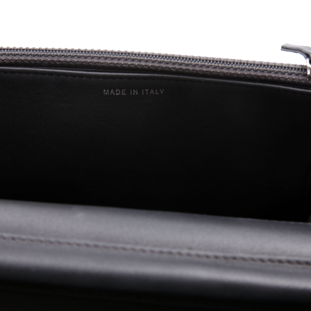 WOC Camellia Studded Lambskin 27M Grey