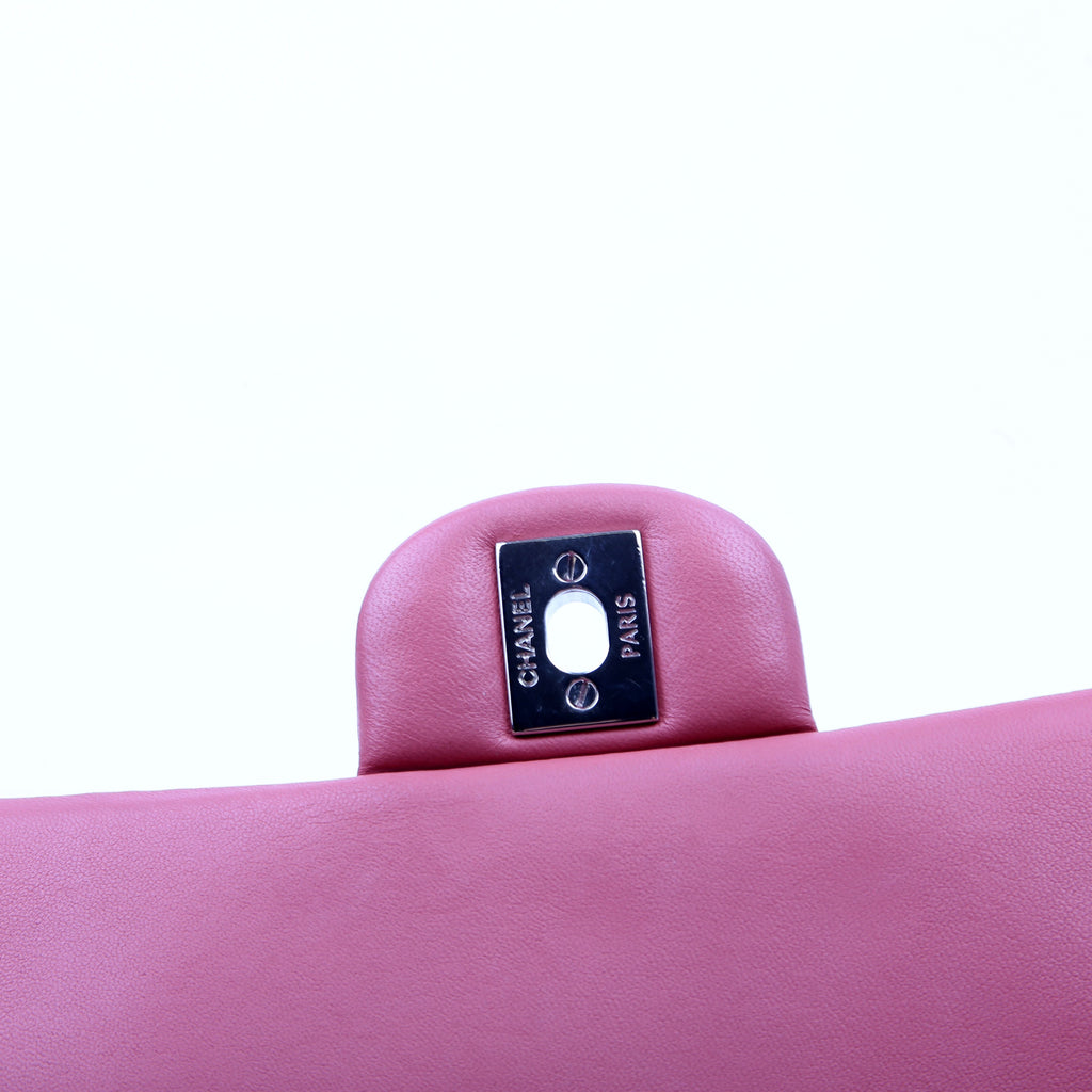 Classic Flap Mini Rectangle Lambskin Pink 28M