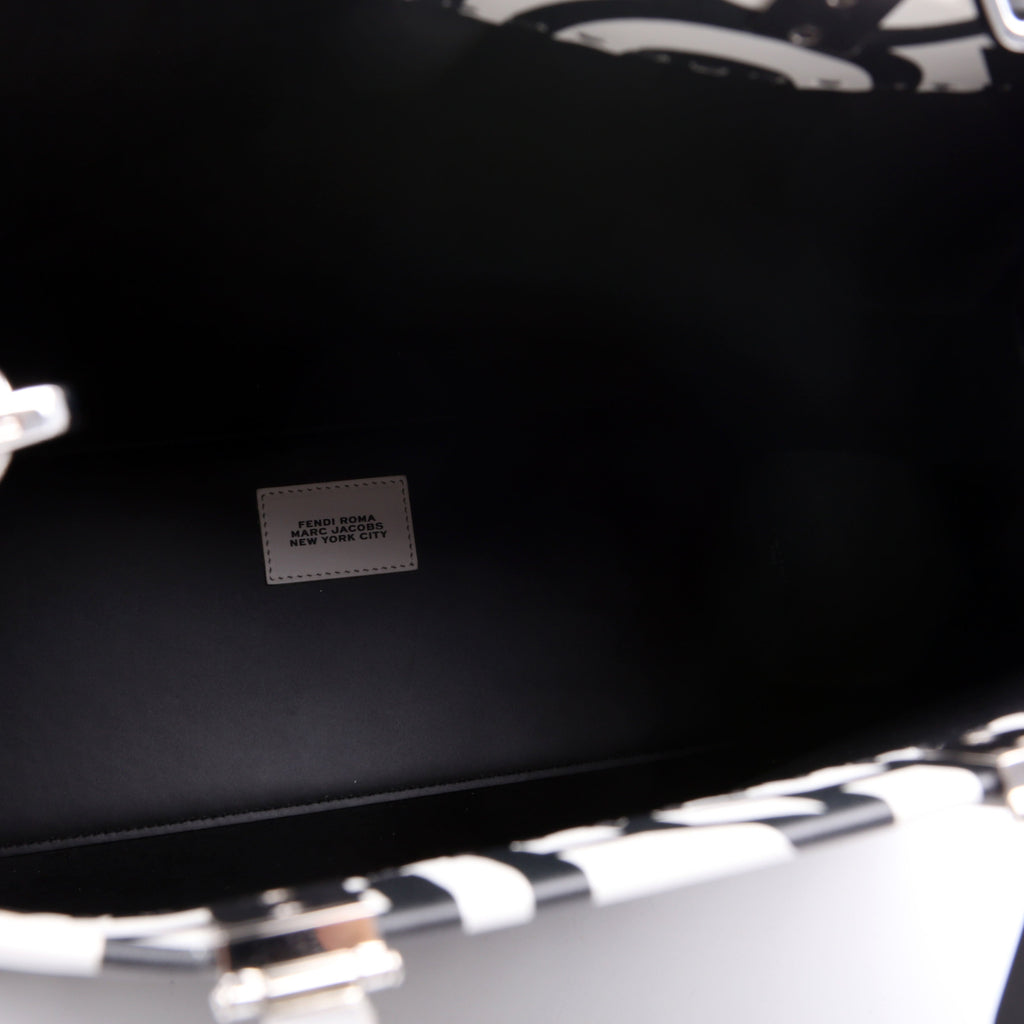 Fendi Fendi X Marc Jacobs Sunshine Shopper Medium Leather Black/White