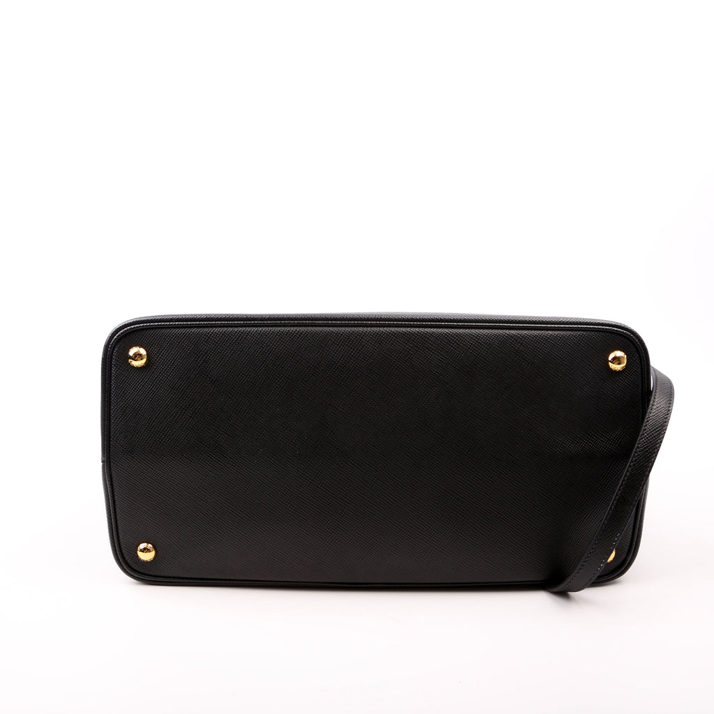 Saffiano Cuir Double Large Black