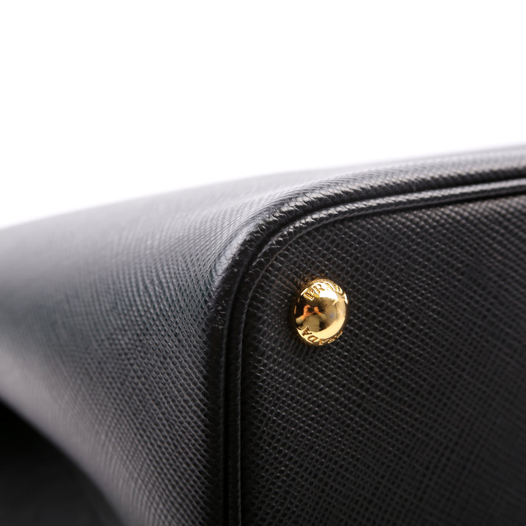 Saffiano Cuir Double Large Black