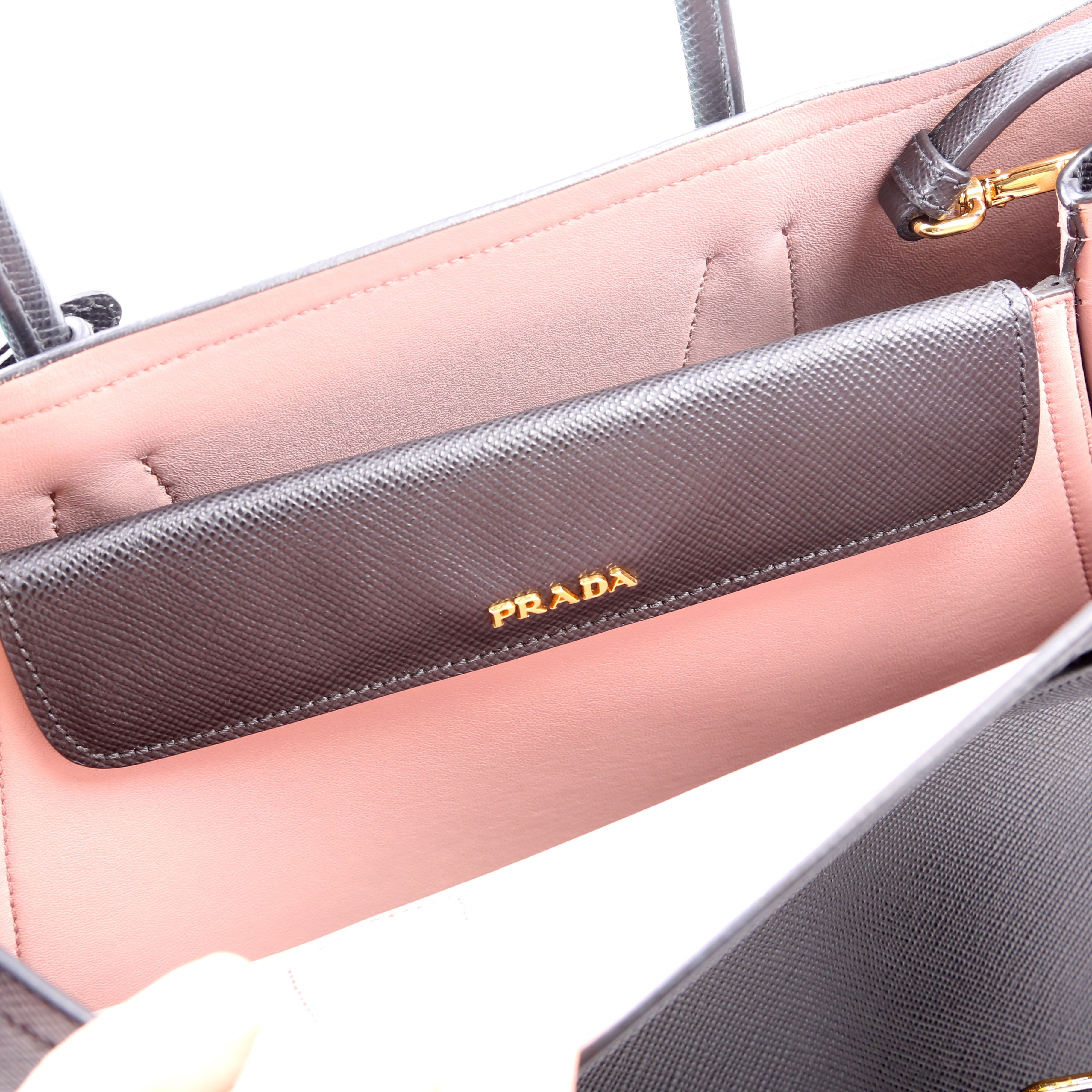 Saffiano Cuir Double Large Black