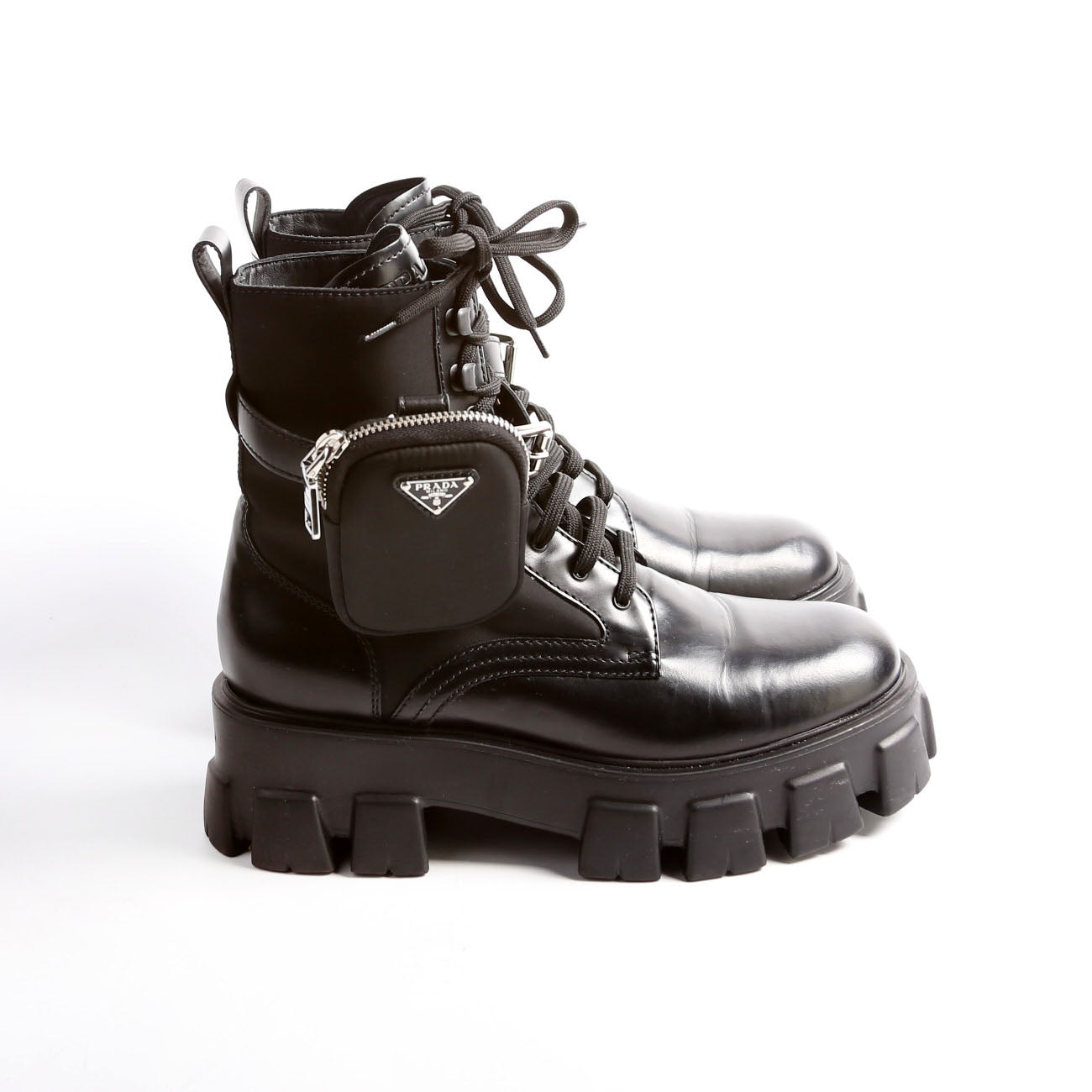 Monolith Leather/Re-Nylon Boots With Pouch Size 40.5