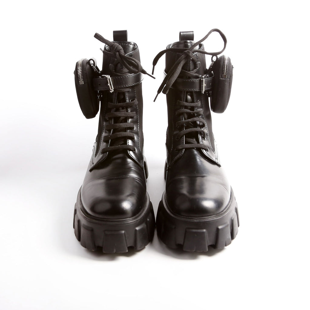 Monolith Leather/Re-Nylon Boots With Pouch Size 40.5