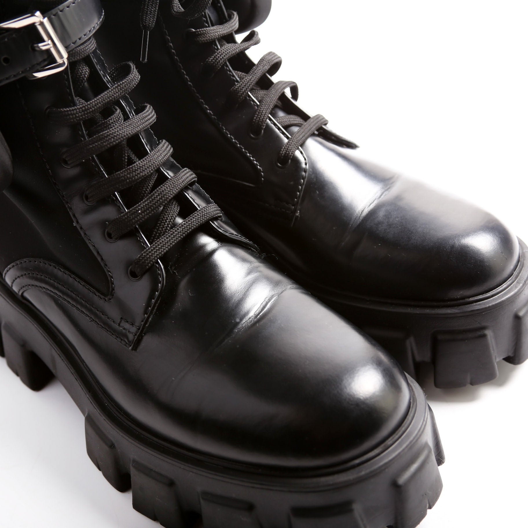 Monolith Leather/Re-Nylon Boots With Pouch Size 40.5