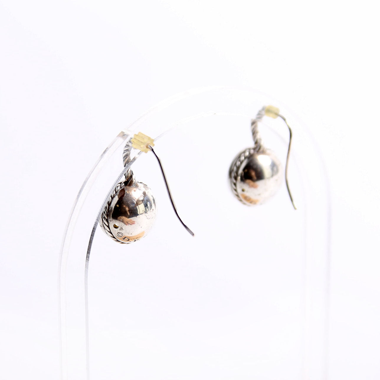 Cable Drop Citrine Earrings Citrine/925