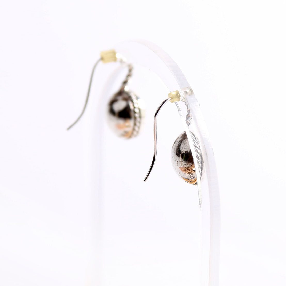 Cable Drop Citrine Earrings Citrine/925