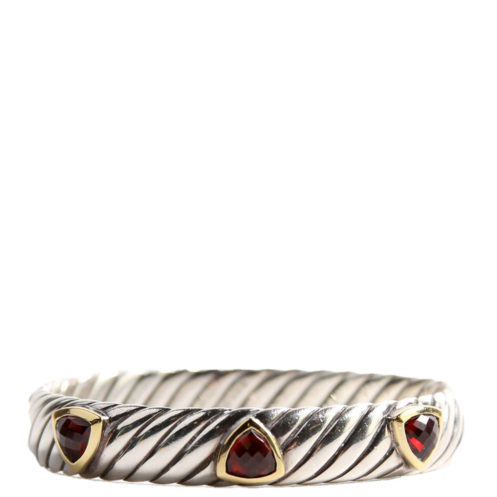 Hampton Bangle Bracelet Garnet/925/750