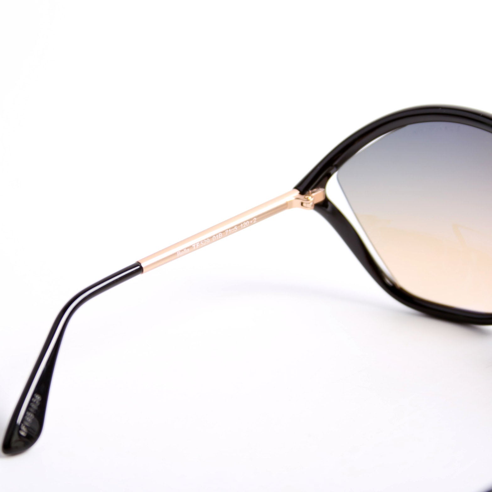 TF529 Bella Sunglasses Black/Gold