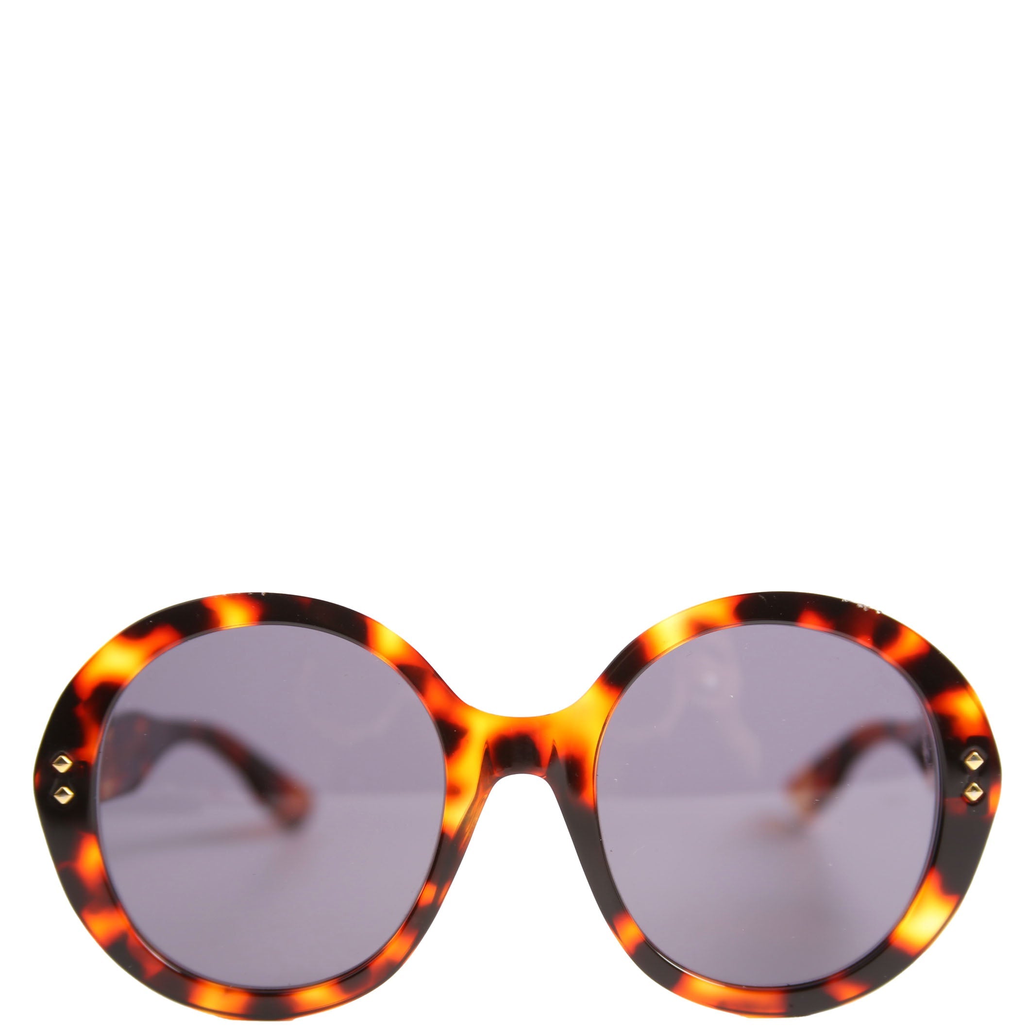 GG1081S Round Acetate Sunglasses Brown