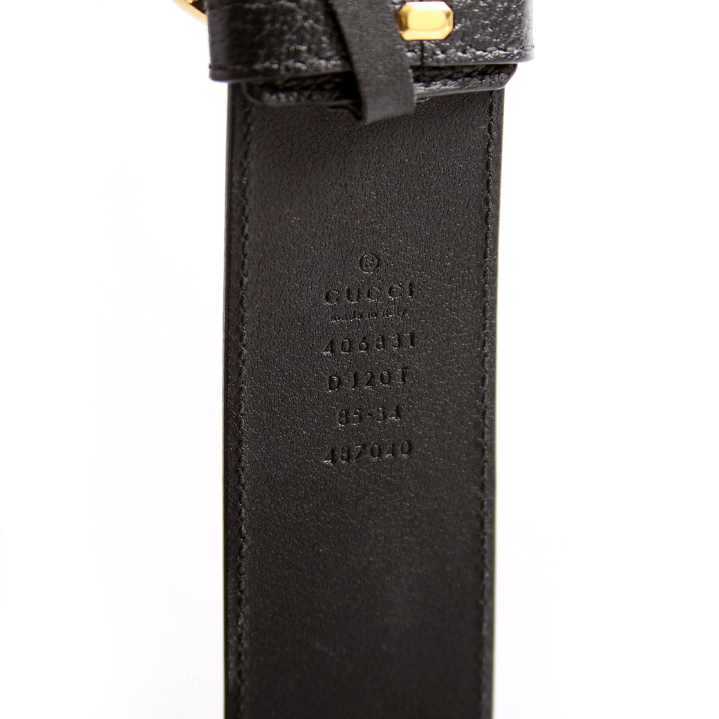 406831 GG Marmont Belt Size 85/34 Black