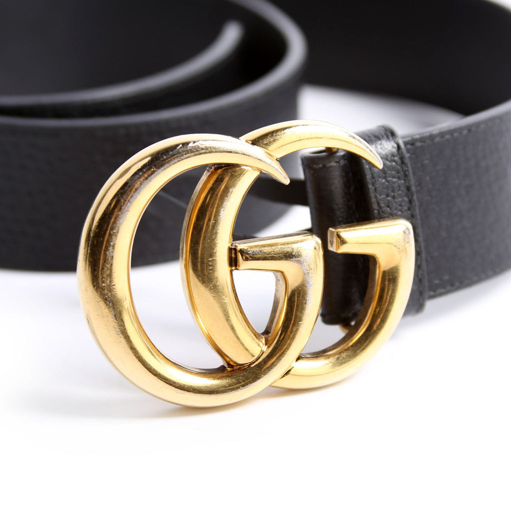 406831 GG Marmont Belt Size 85/34 Black