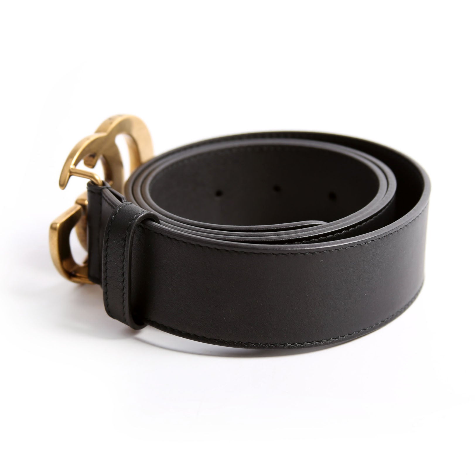 400593 Marmont GG Leather Belt Size 90/36 Black