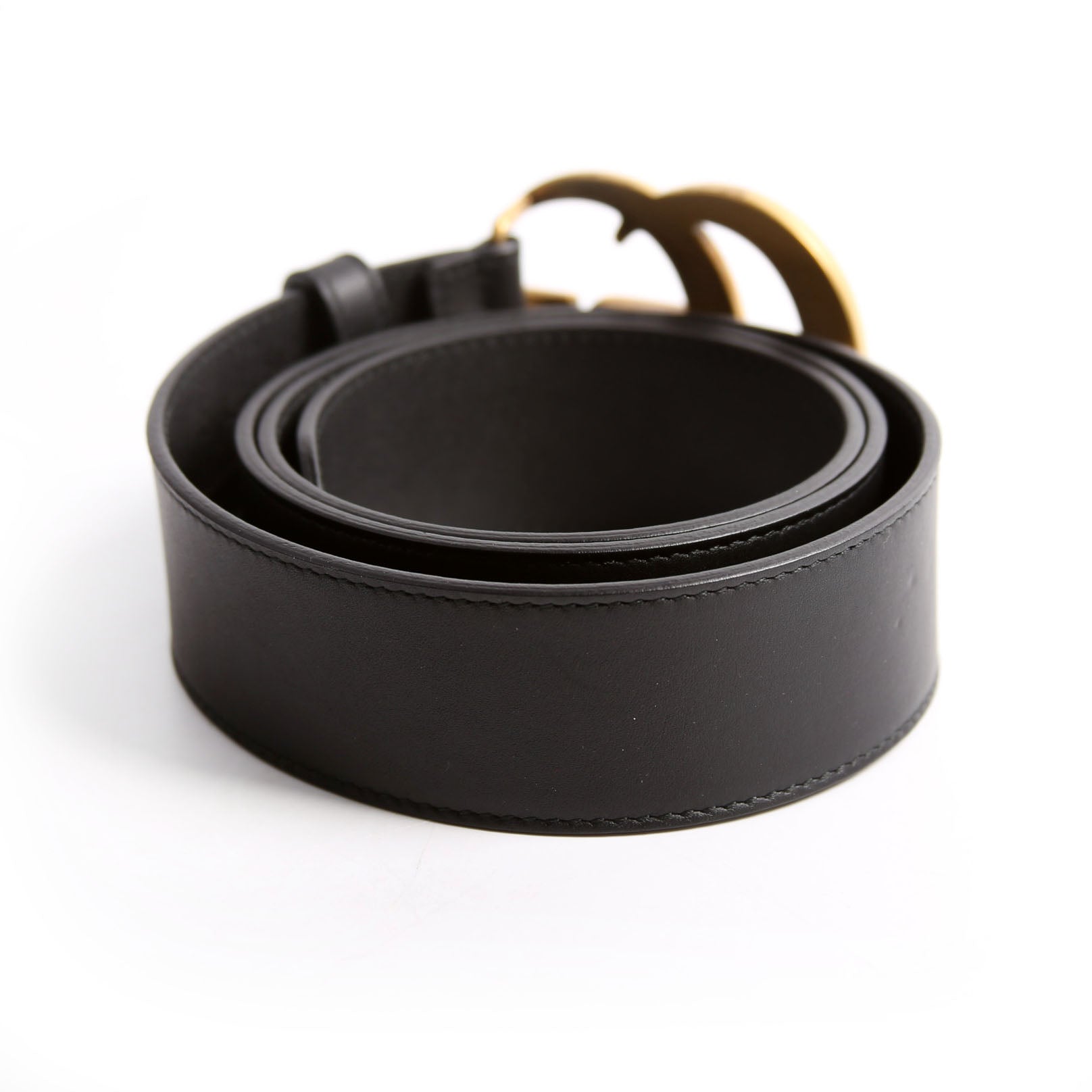 400593 Marmont GG Leather Belt Size 90/36 Black