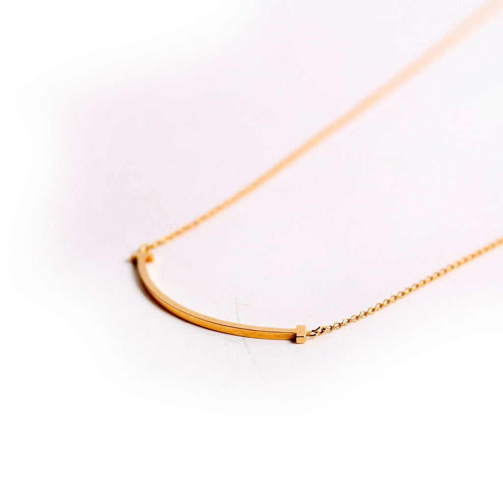 T Smile Small Necklace 750