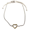 Cable Collectibles Heart Station Bracelet 925/750