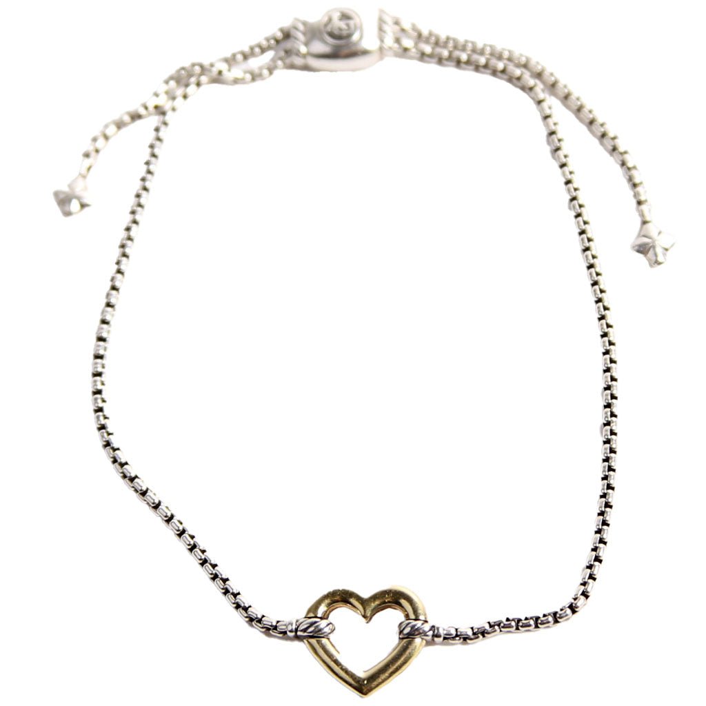 Cable Collectibles Heart Station Bracelet 925/750