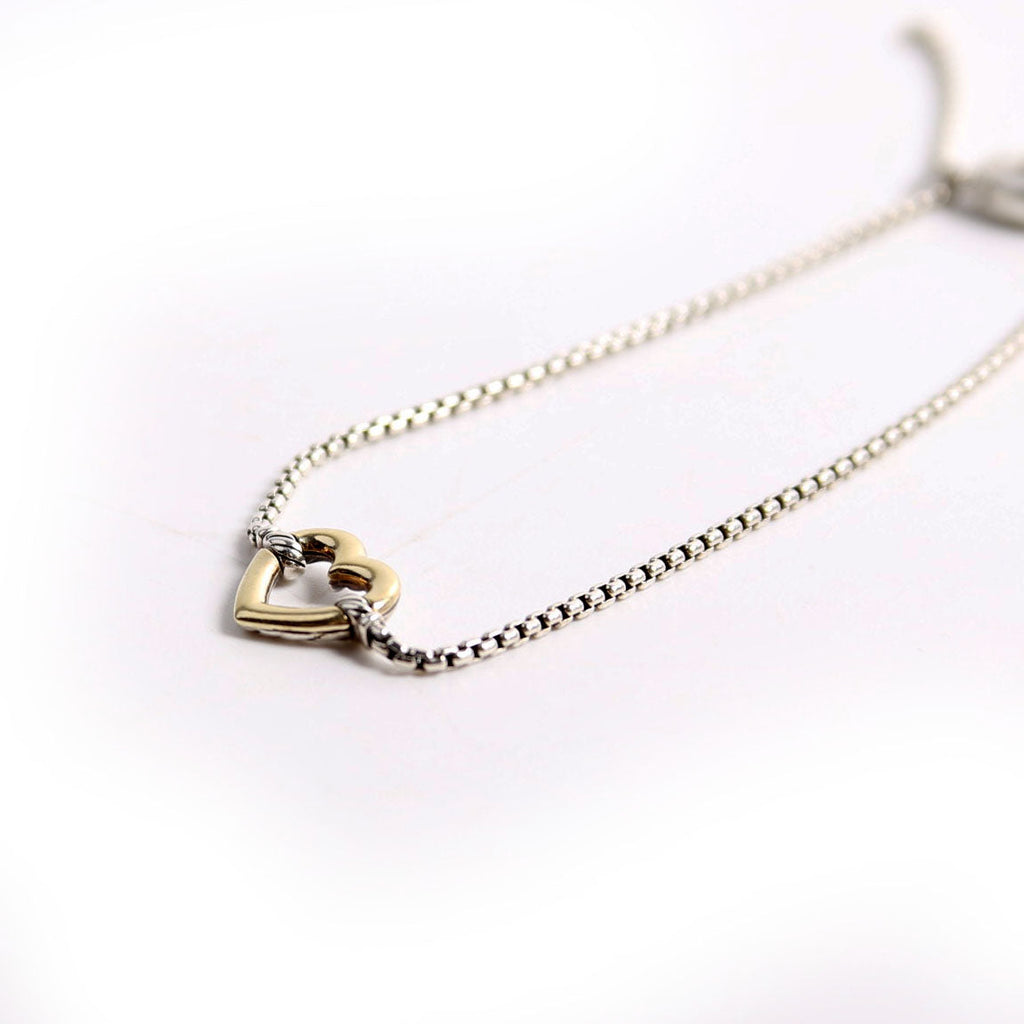 Cable Collectibles Heart Station Bracelet 925/750