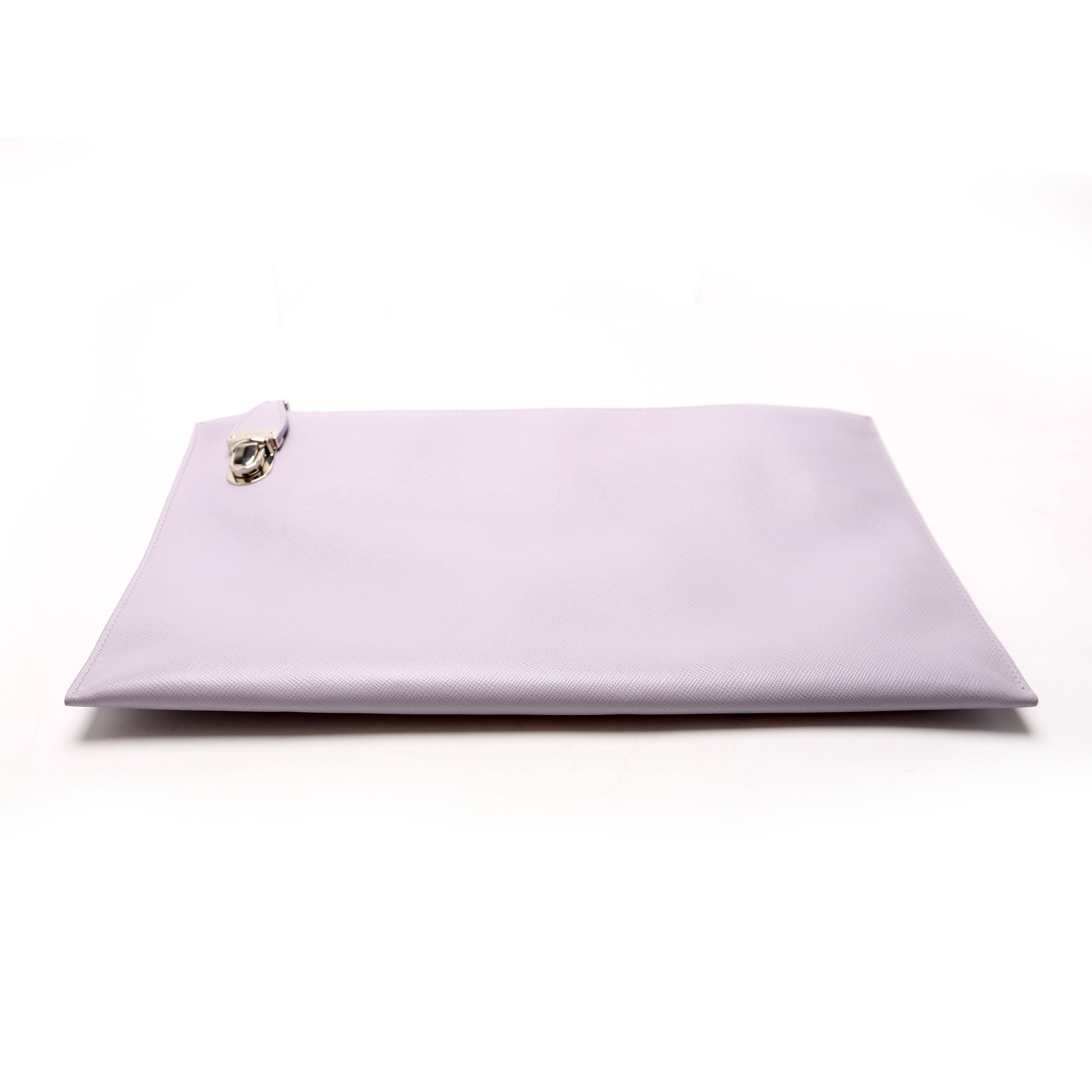 Saffiano Zip Clutch Lavender