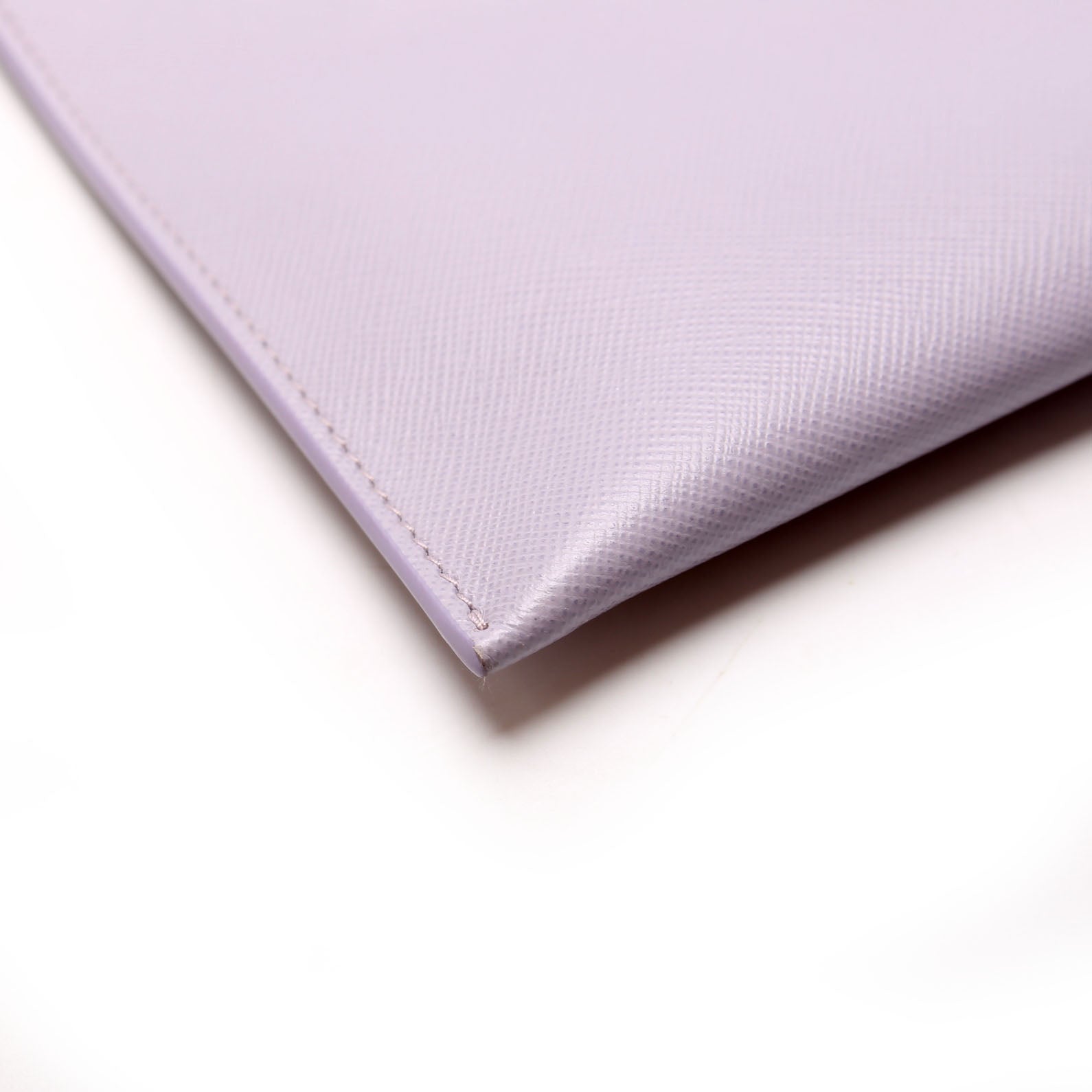 Saffiano Zip Clutch Lavender