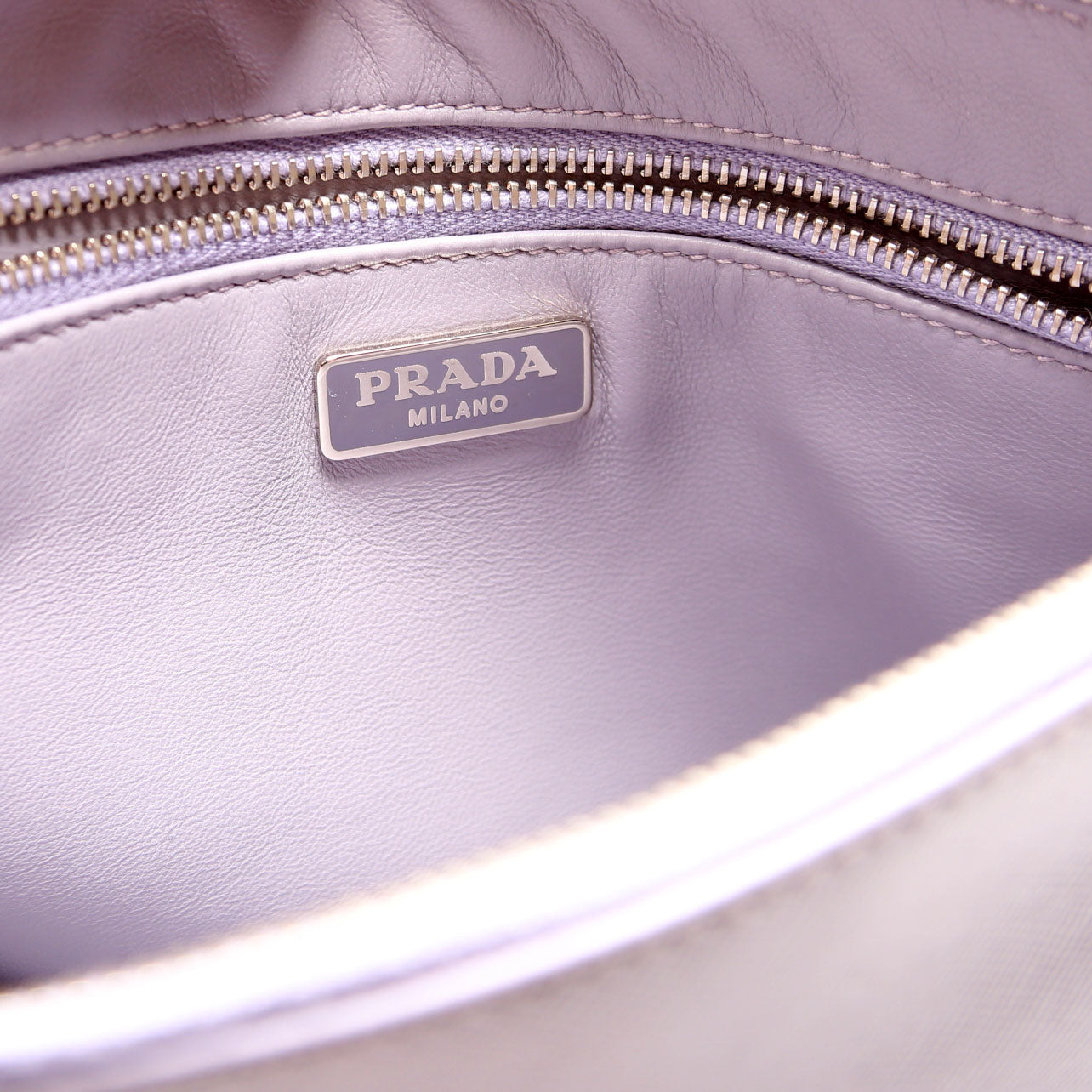 Saffiano Zip Clutch Lavender