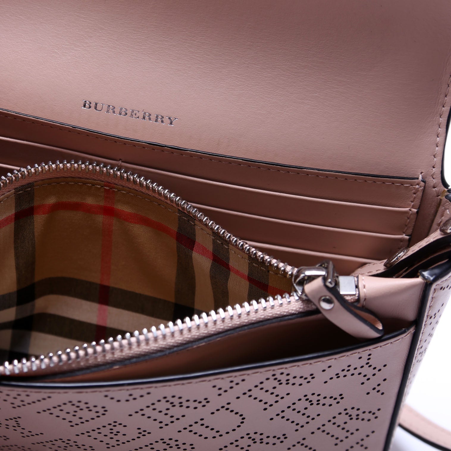 Hampshire Crossbody Perf/Calfskin Tan