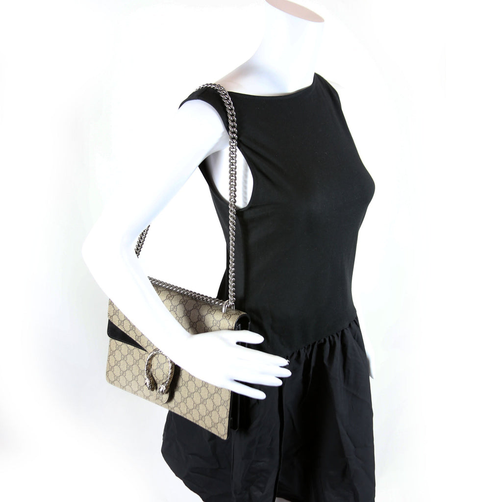 Gucci 400249 Dionysus GG Shoulder Small Black
