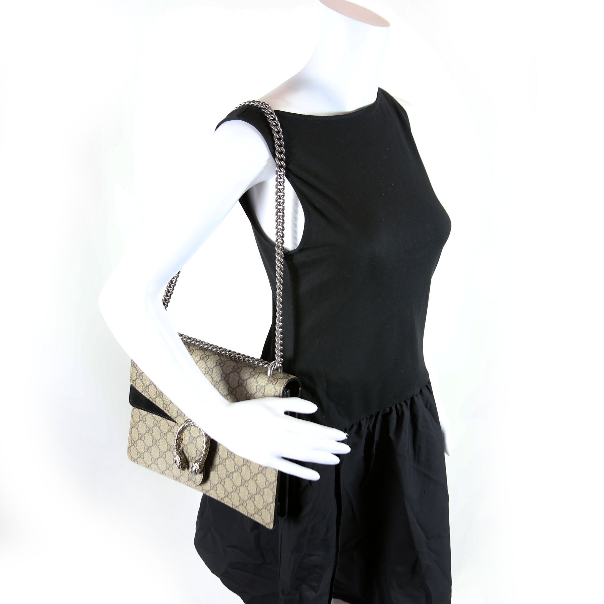 Gucci 400249 Dionysus GG Shoulder Small Black