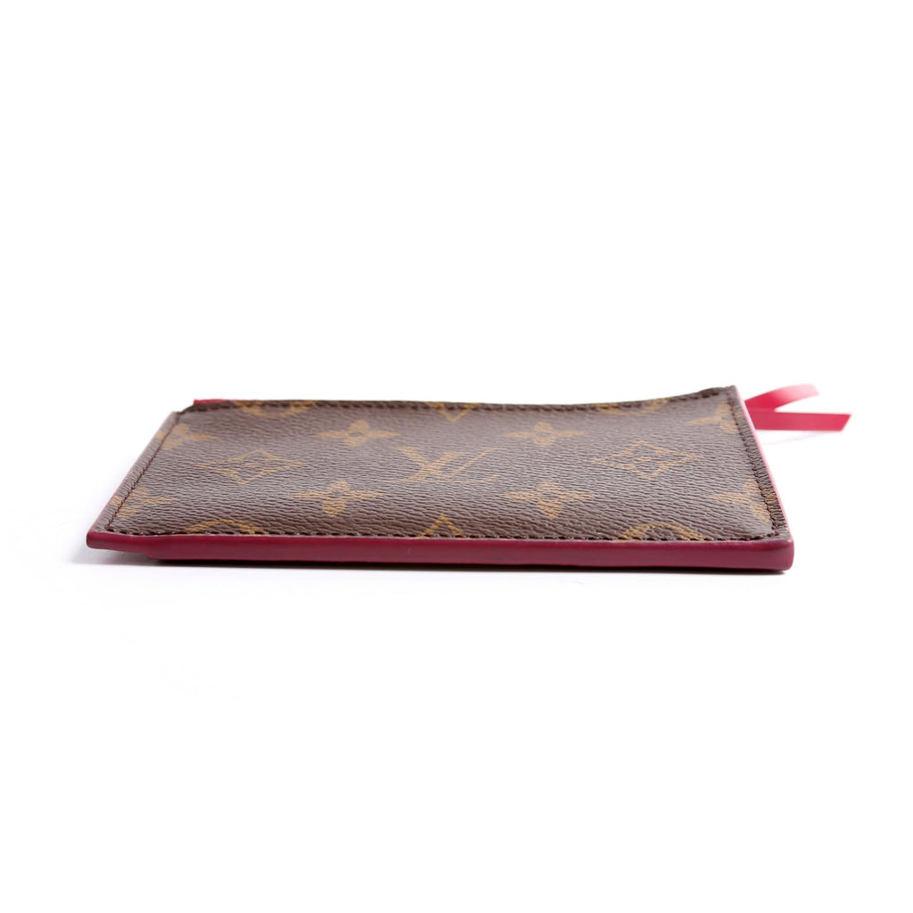 Zipped Card Holder Monogram Berry
