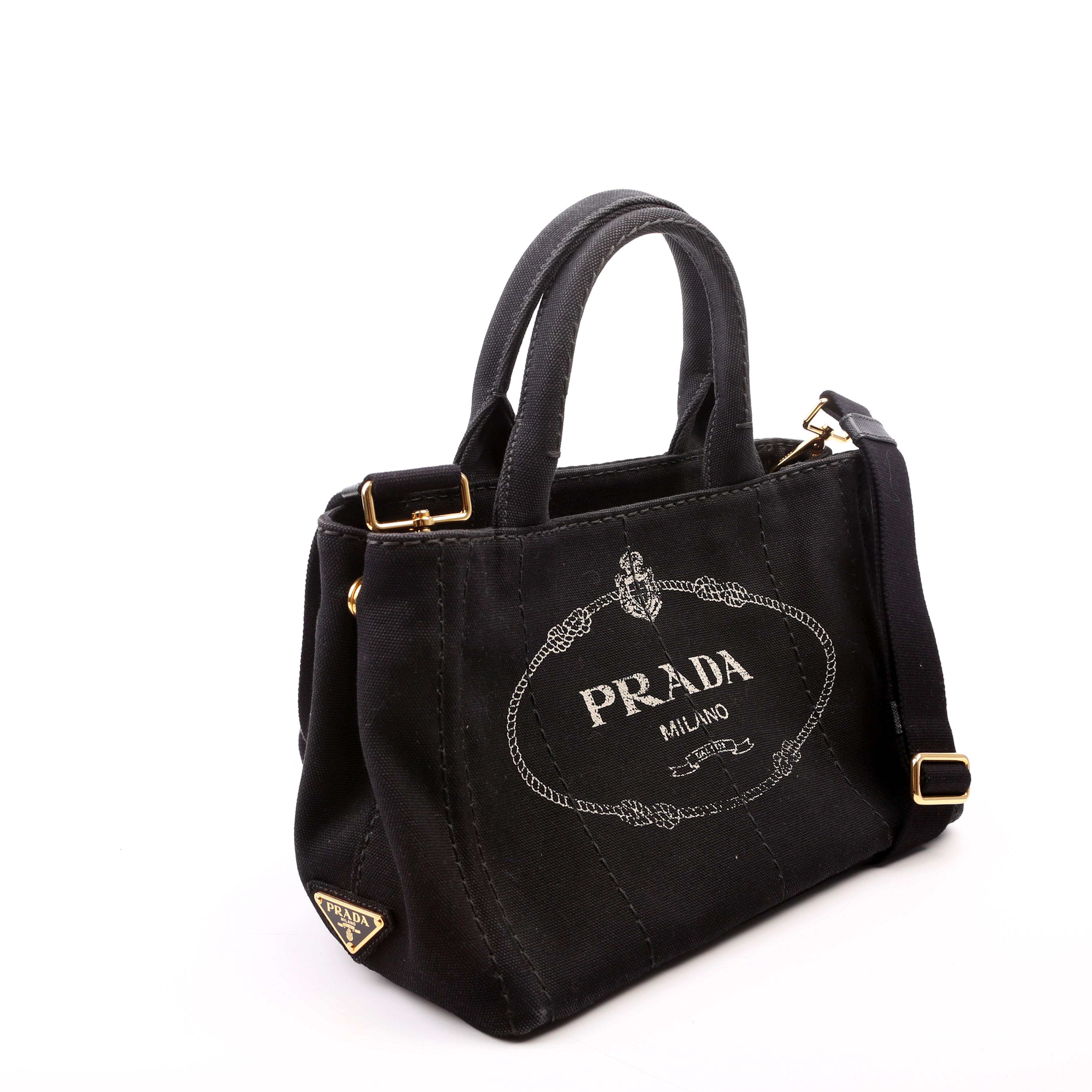 Canapa Canvas Small Tote Black